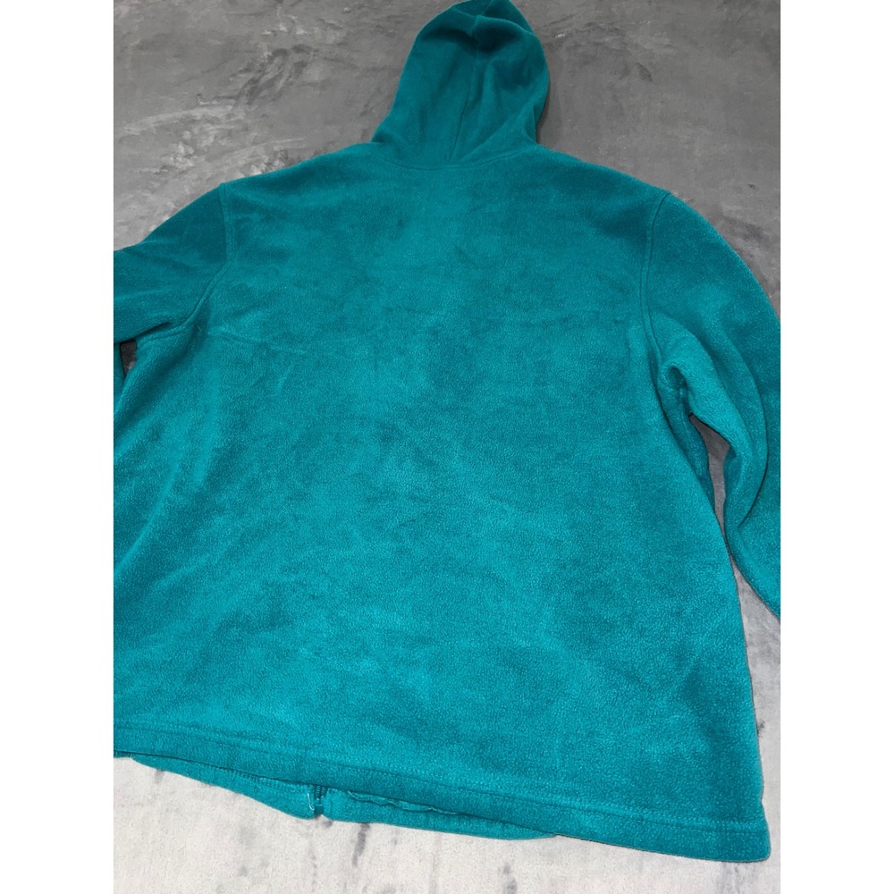 Disney Eeyore Full Zip Fleece Hoodie Teal Blue Embroidered Jacket 3X 22/24 - Picture 8 of 9